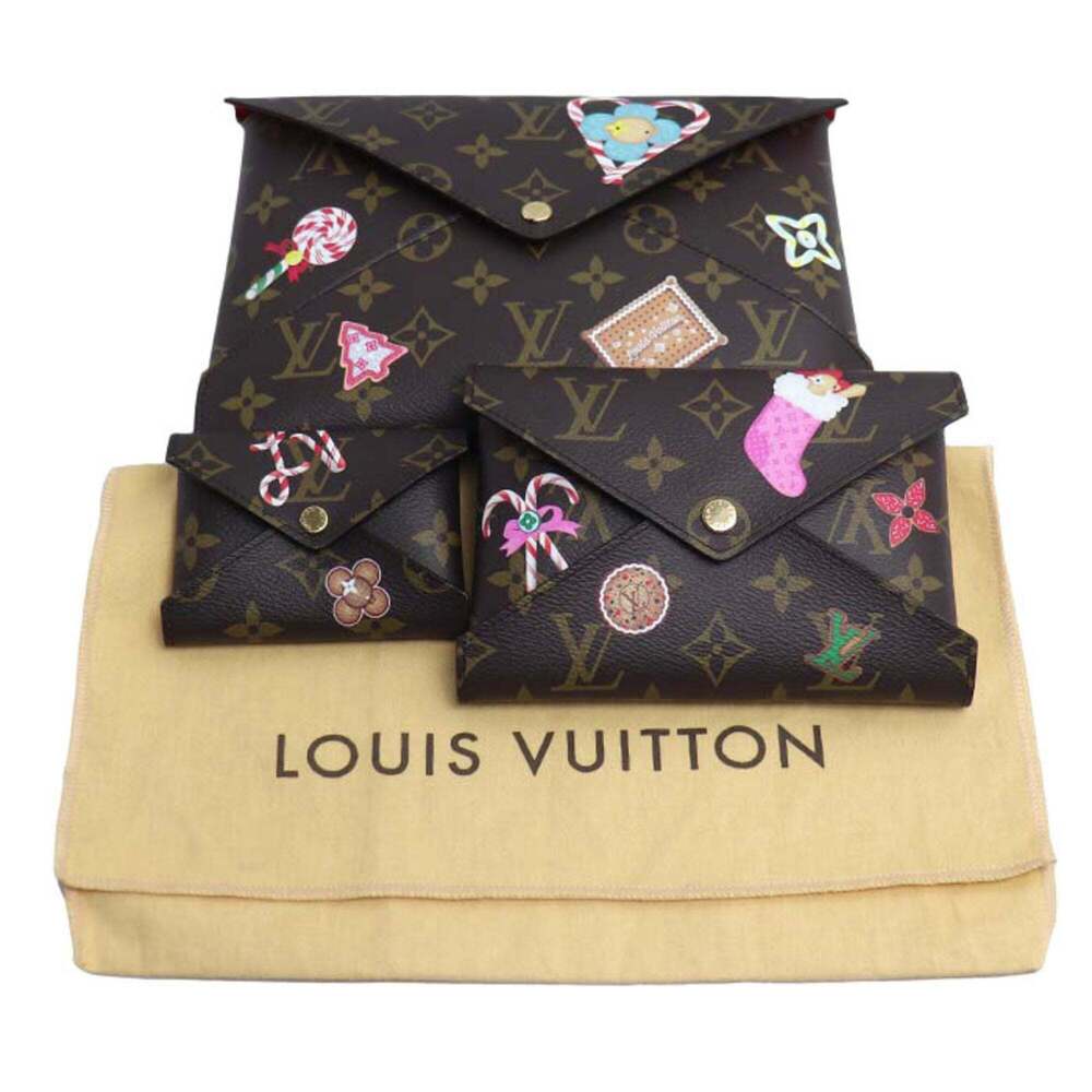 LOUIS VUITTON Authentic Brown Monogram Pochette Clutch Bag - Picture 8 of 8